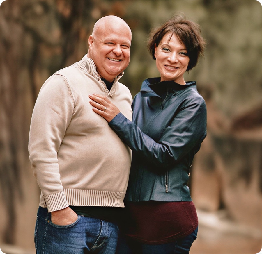 Galina and James, the founders of OurSageBridge